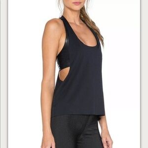 Blue Life Black  Sports Bra Cami Top Size XS